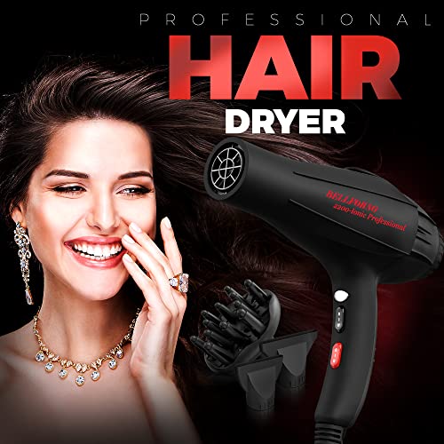 Professional 2200W Diffuser Hair Dryer for Curly and Natural Wavy Hair
