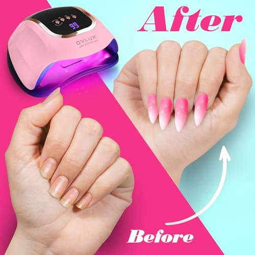 UV Light for Nails - 208W UV LED Nail Lamp with 66 Beads, Professional Nail Dryer for Quick Drying - lampara led para uñas Profesional